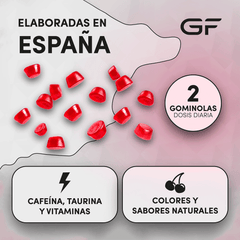 Gominolas Energéticas de Cafeína Sabor Cereza