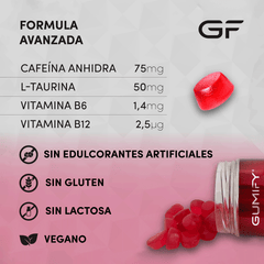 Gominolas Energéticas de Cafeína Sabor Cereza