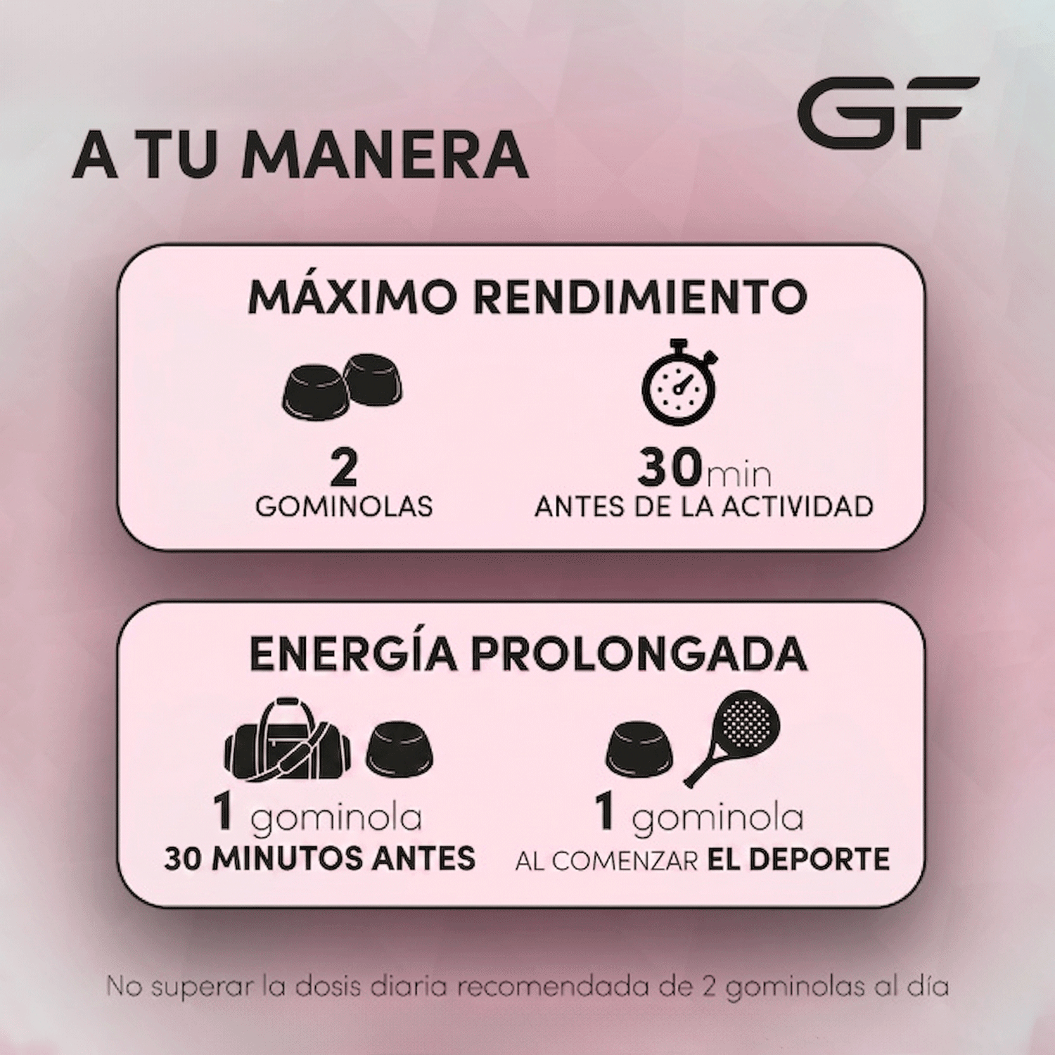 Gominolas Energéticas de Cafeína Sabor Cereza