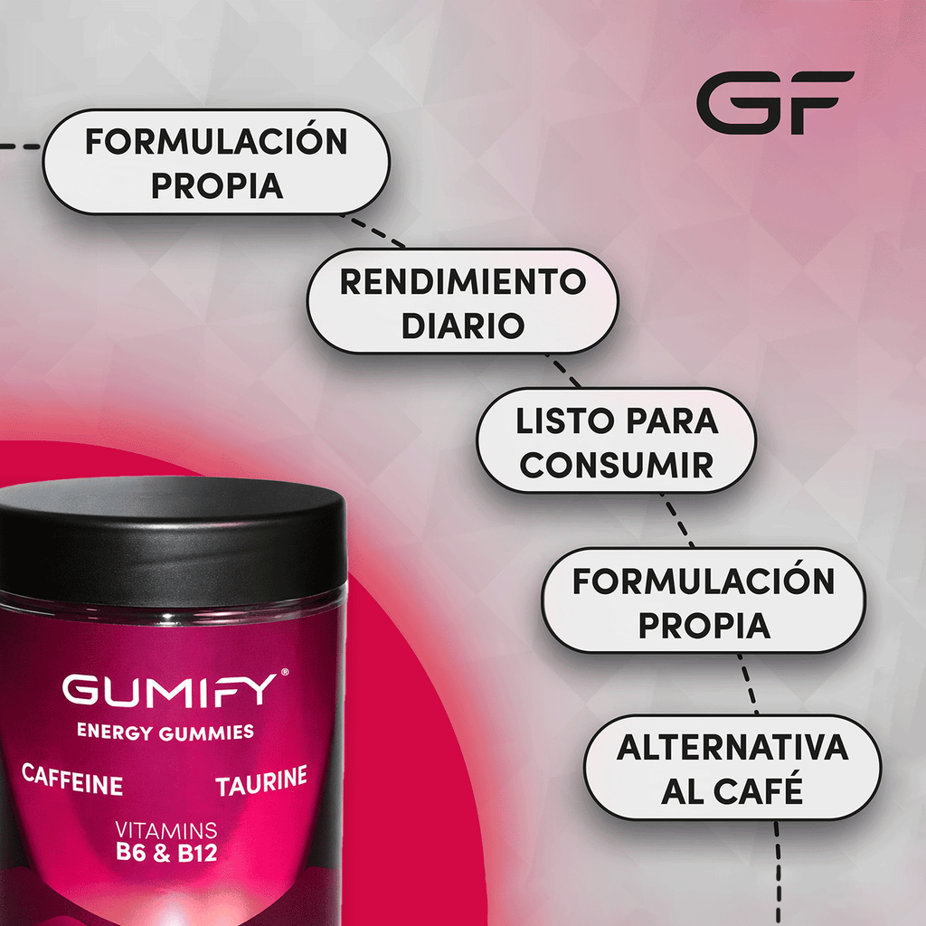 Gominolas Energéticas de Cafeína Sabor Cereza