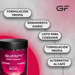 Gominolas Energéticas de Cafeína Sabor Cereza